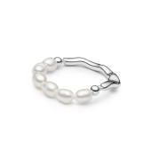 Inel argint cu perle naturale albe DiAmanti MS25250R_W-G